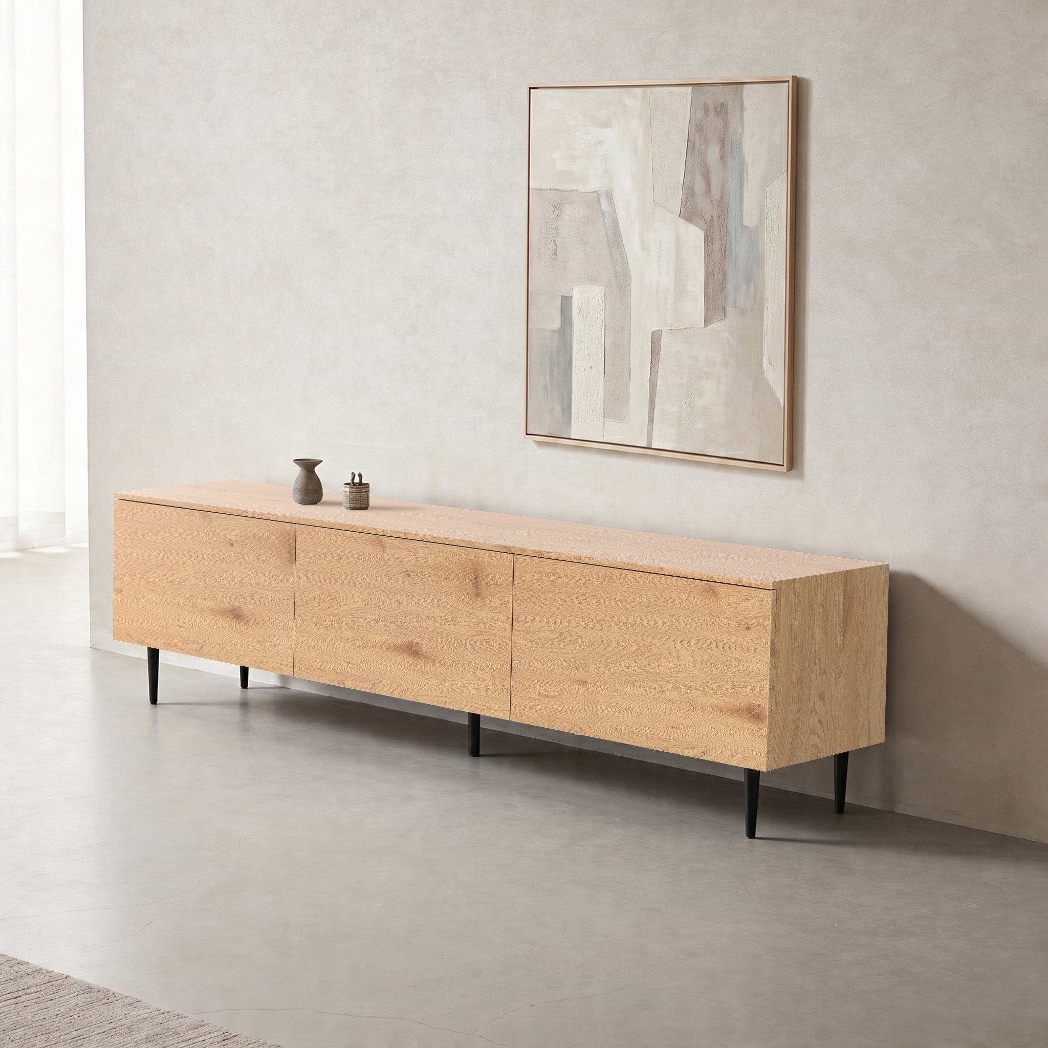 מזנון טלוויזיה בצבע אלון אורך 200 ס"מ דגם ספיר