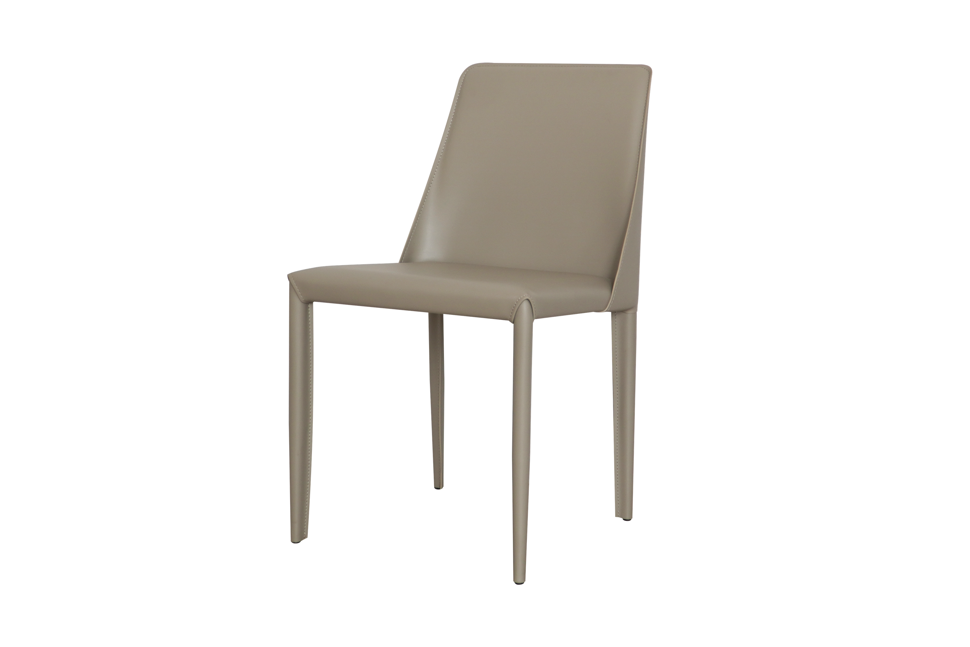 כסא אוכל מרופד מושב ורגליים דמוי עור סהרה דגם מייק