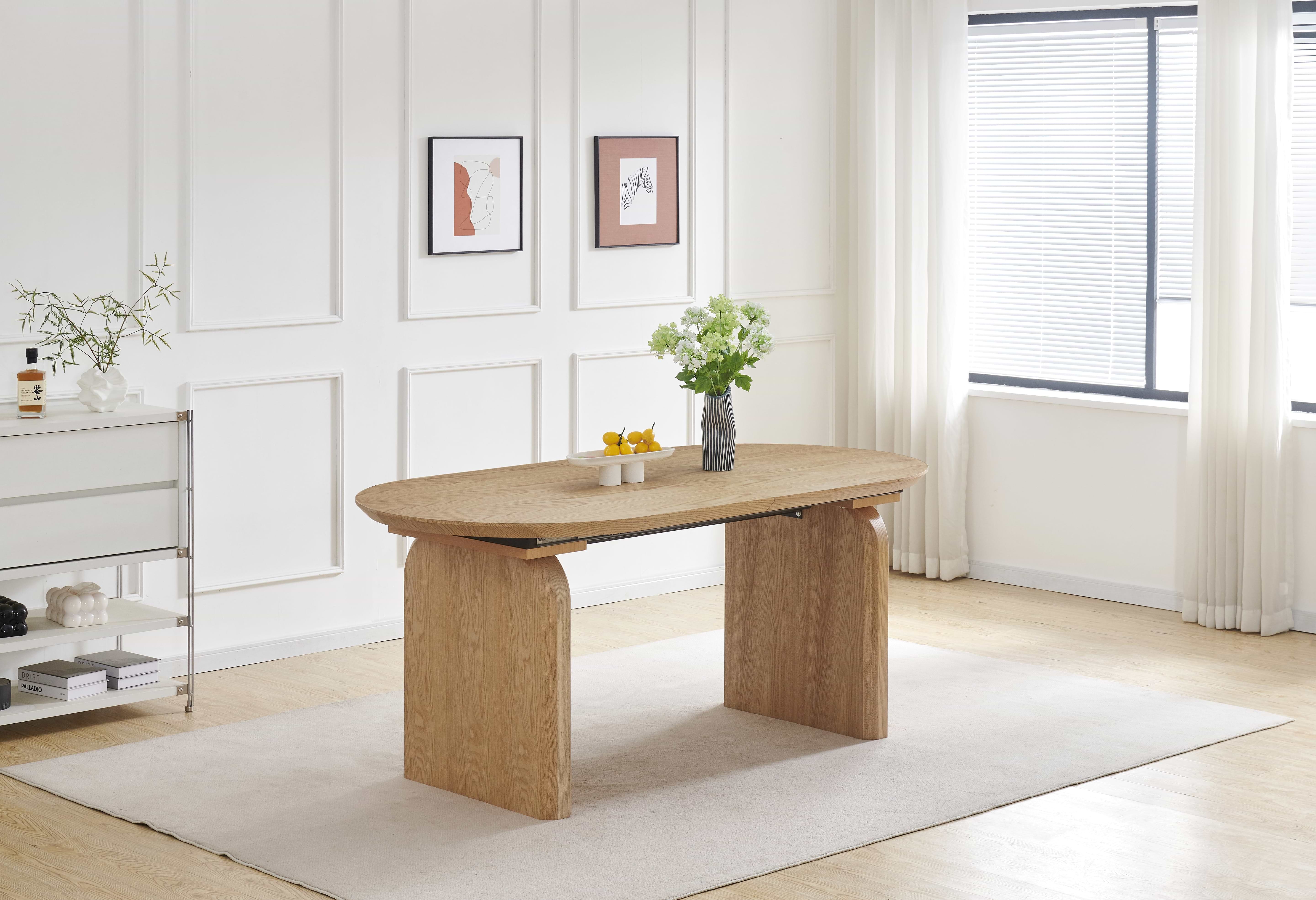 שולחן פינת אוכל מרטין נפתח צבע אלון 180-260*90 ס"מ