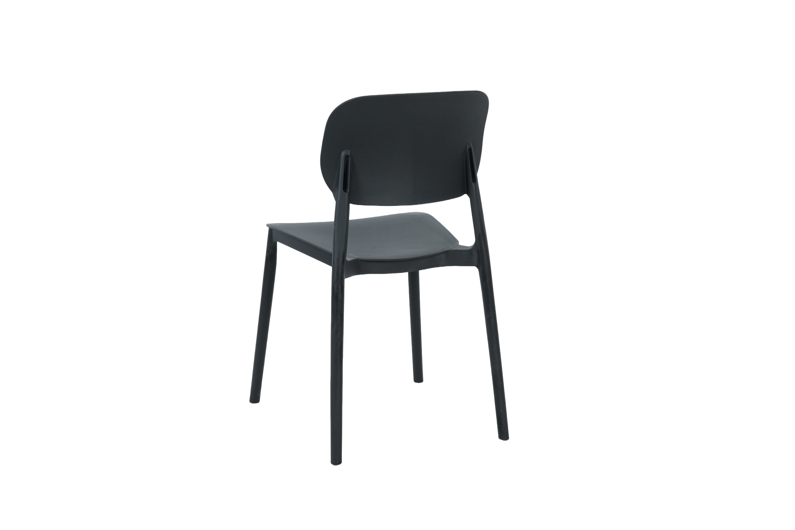 כסא פלסטיק קשיח לגינה בצבע שחור דגם יוגב