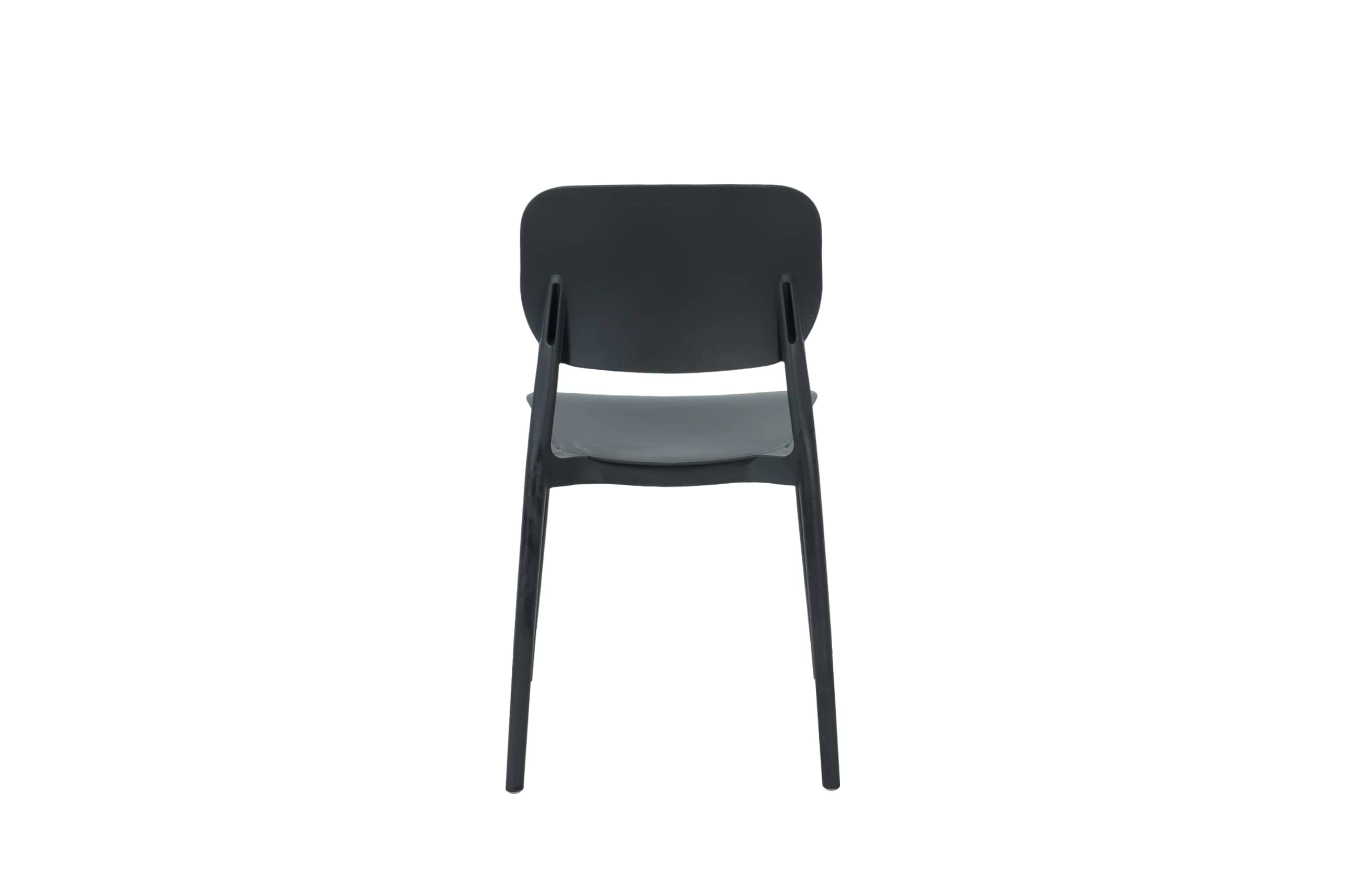 כסא פלסטיק קשיח לגינה בצבע שחור דגם יוגב