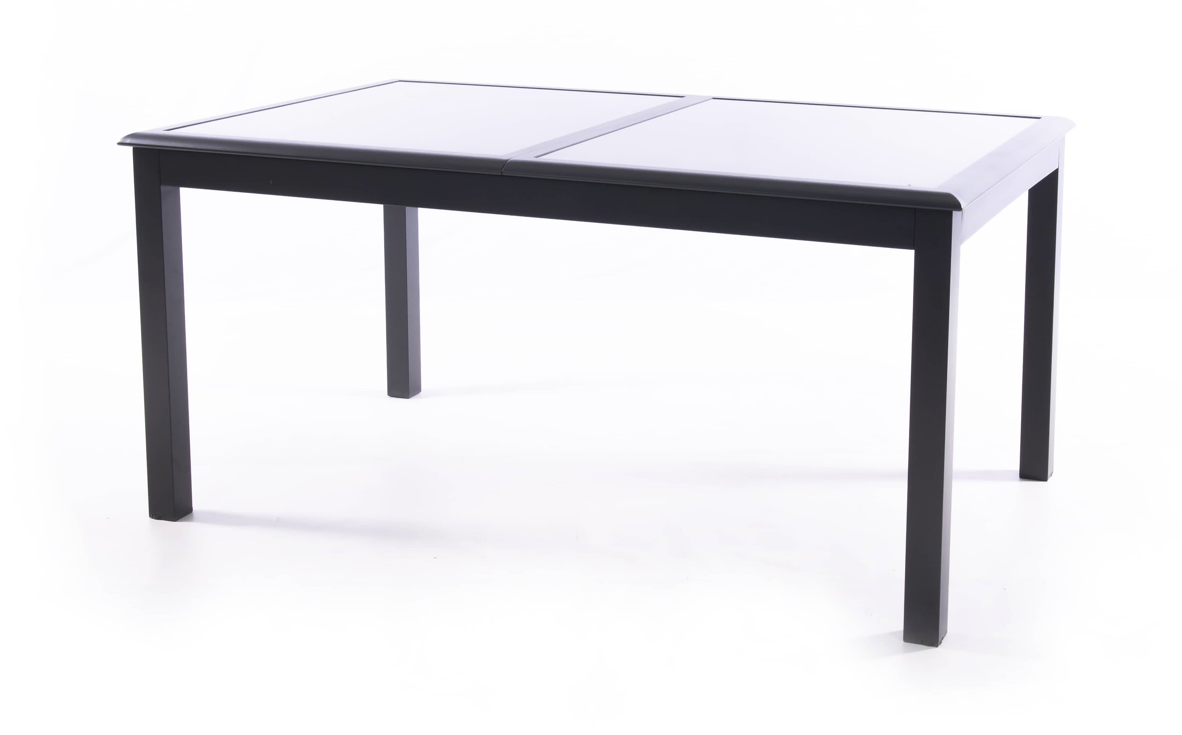 פינת אוכל לגינה 1.35X1.00/2.75 מטר + 4 כיסאות - אפור