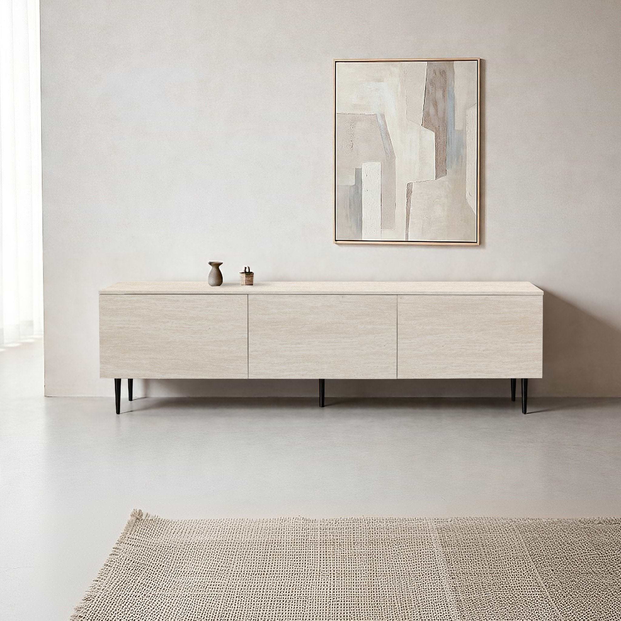 מזנון טלוויזיה בעיצוב טרוונטין אורך 200 ס"מ דגם ספיר