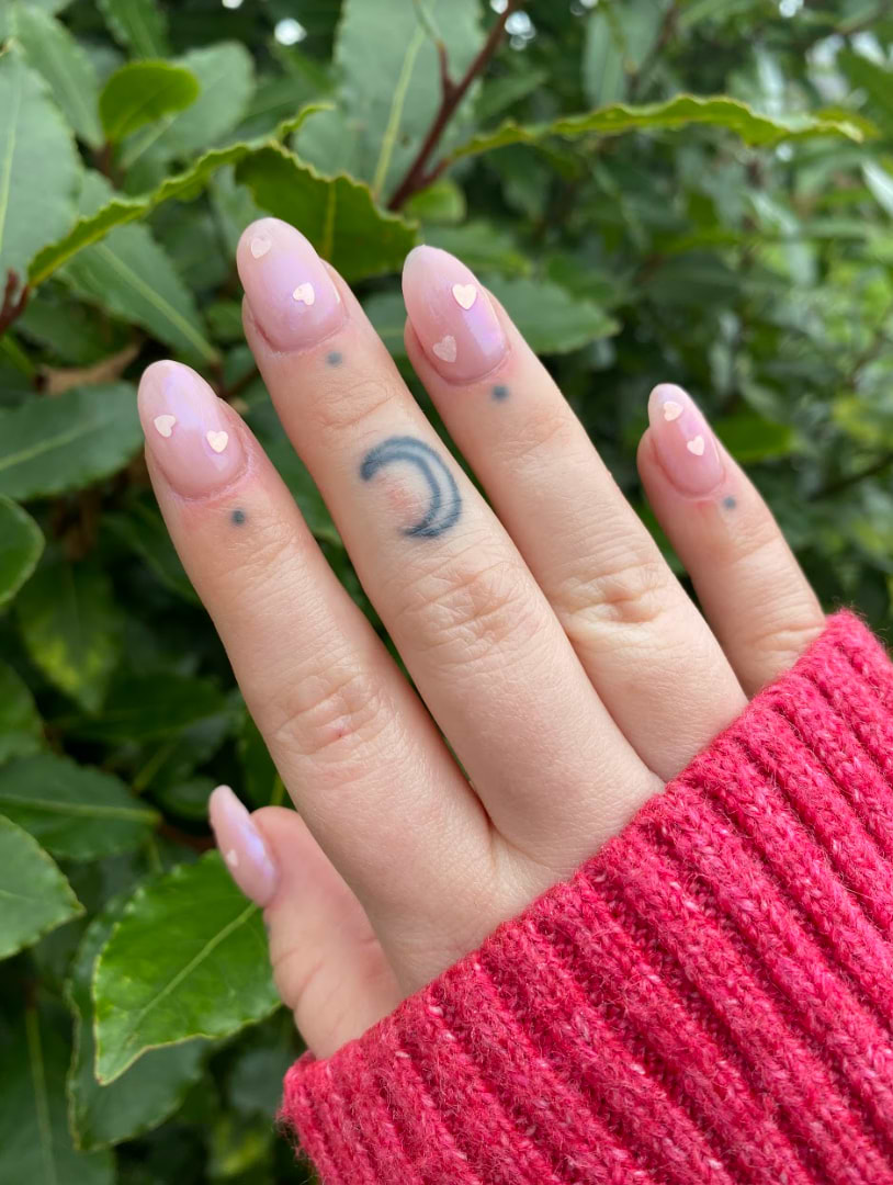 Revealing Our Super Simple Heart Nail Art Hack Mylee Mylee