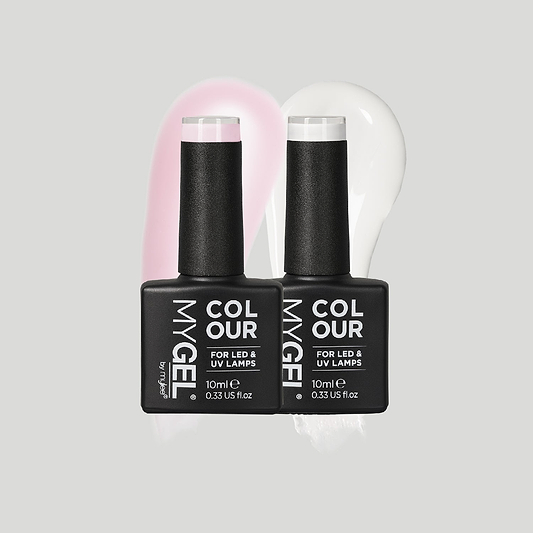 Mylee French Manicure Gel Nail Polish Duo - 2x10ml