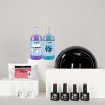 Mylee Black Convex Curing Lamp Kit w/ Gel Nail Polish Essentials (Worth £122)