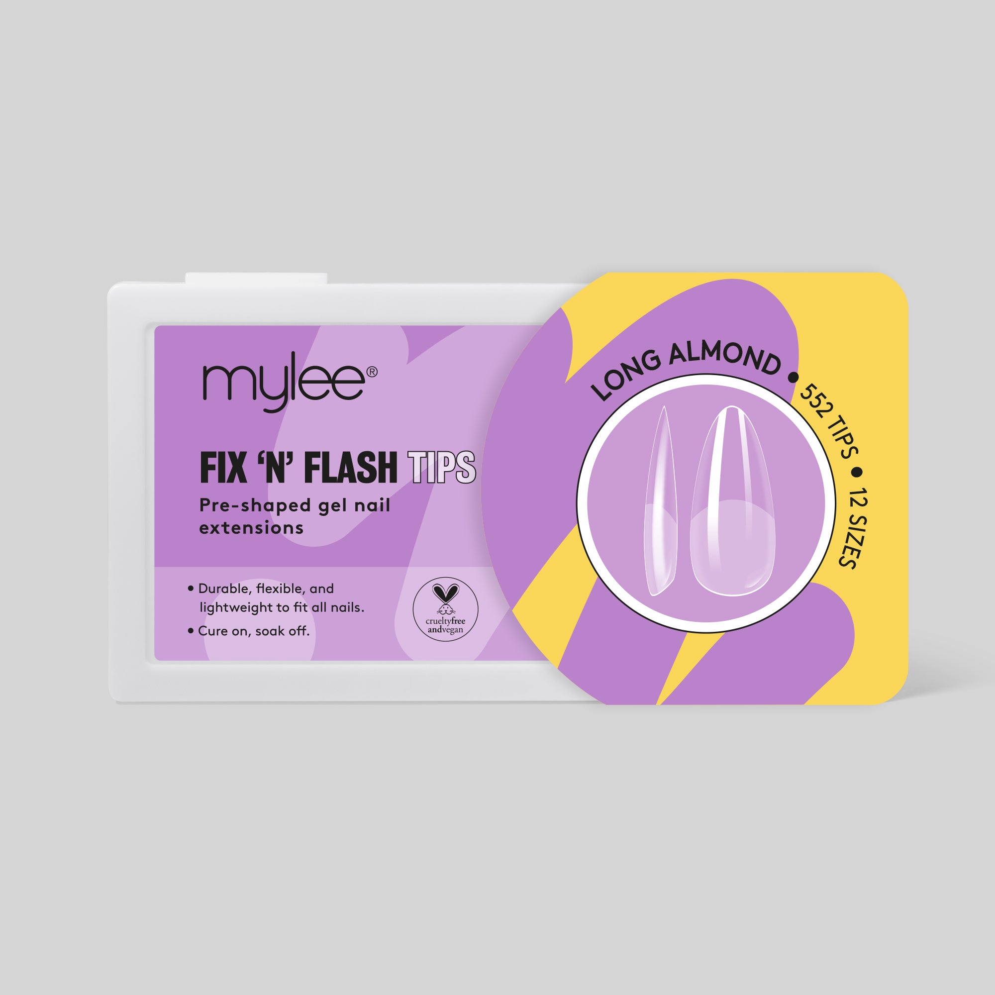 Mylee Fix 'N' Flash Tips - Long Almond