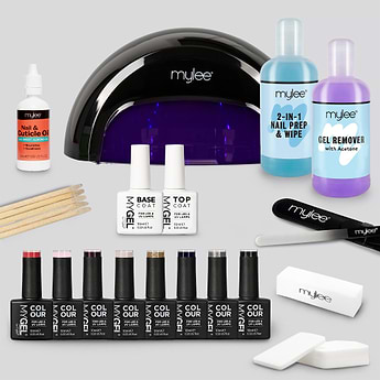 Mylee The Full Works Complete Gel Polish Kit (Black) - City Slicker (Worth £184)