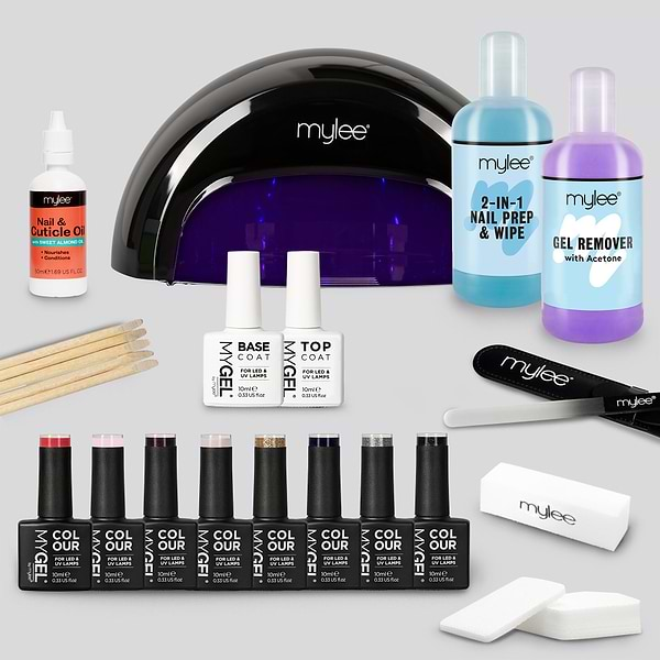 Mylee The Full Works Complete Gel Polish Kit (Black) - City Slicker (Worth £184)