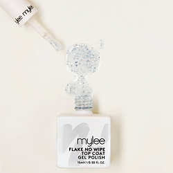 Mylee Silver Flake No Wipe Top Coat Gel Polish 15ml