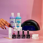 Mylee Black Convex Curing Lamp w/ Gel Nail Polish Essentials (Worth £122)