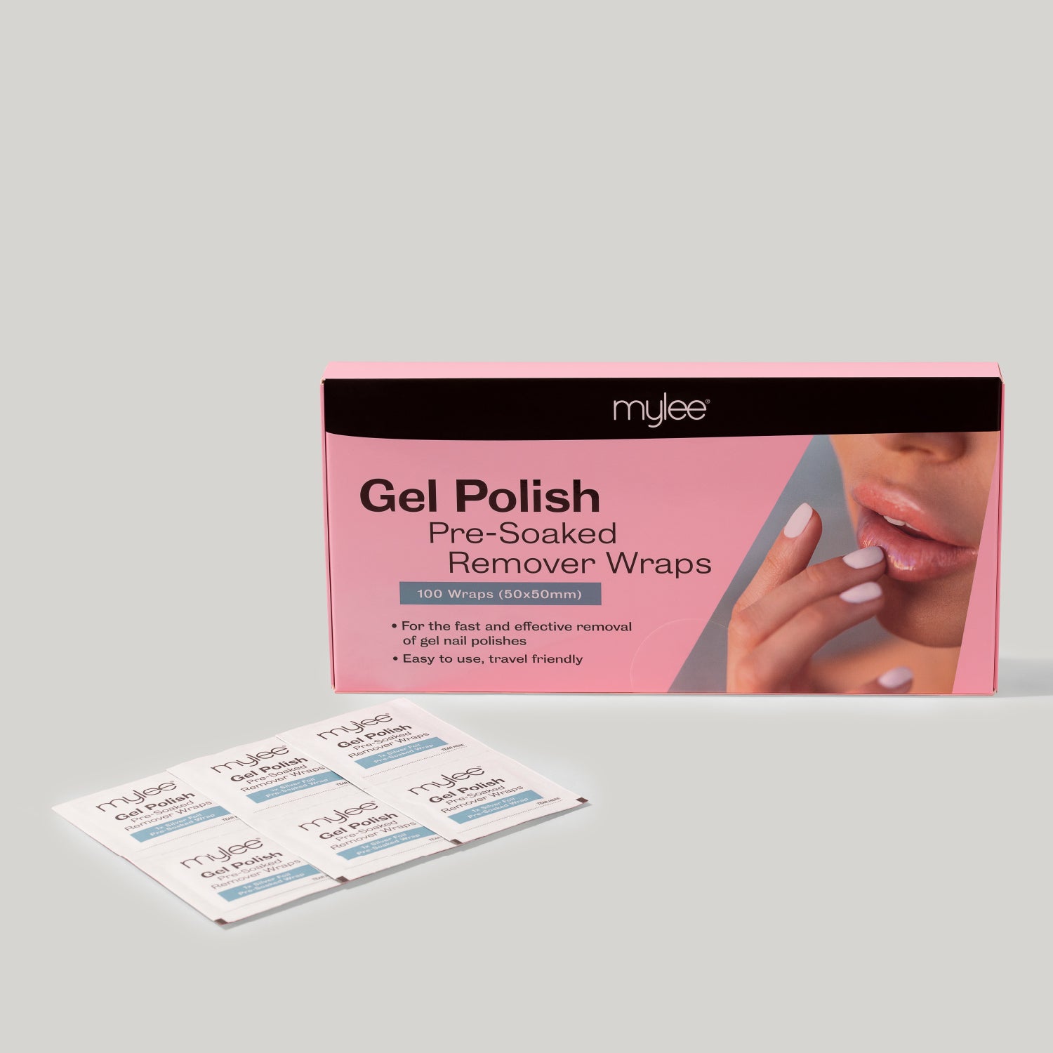 Mylee 100 Gel Polish Pre-Soaked Remover Wraps