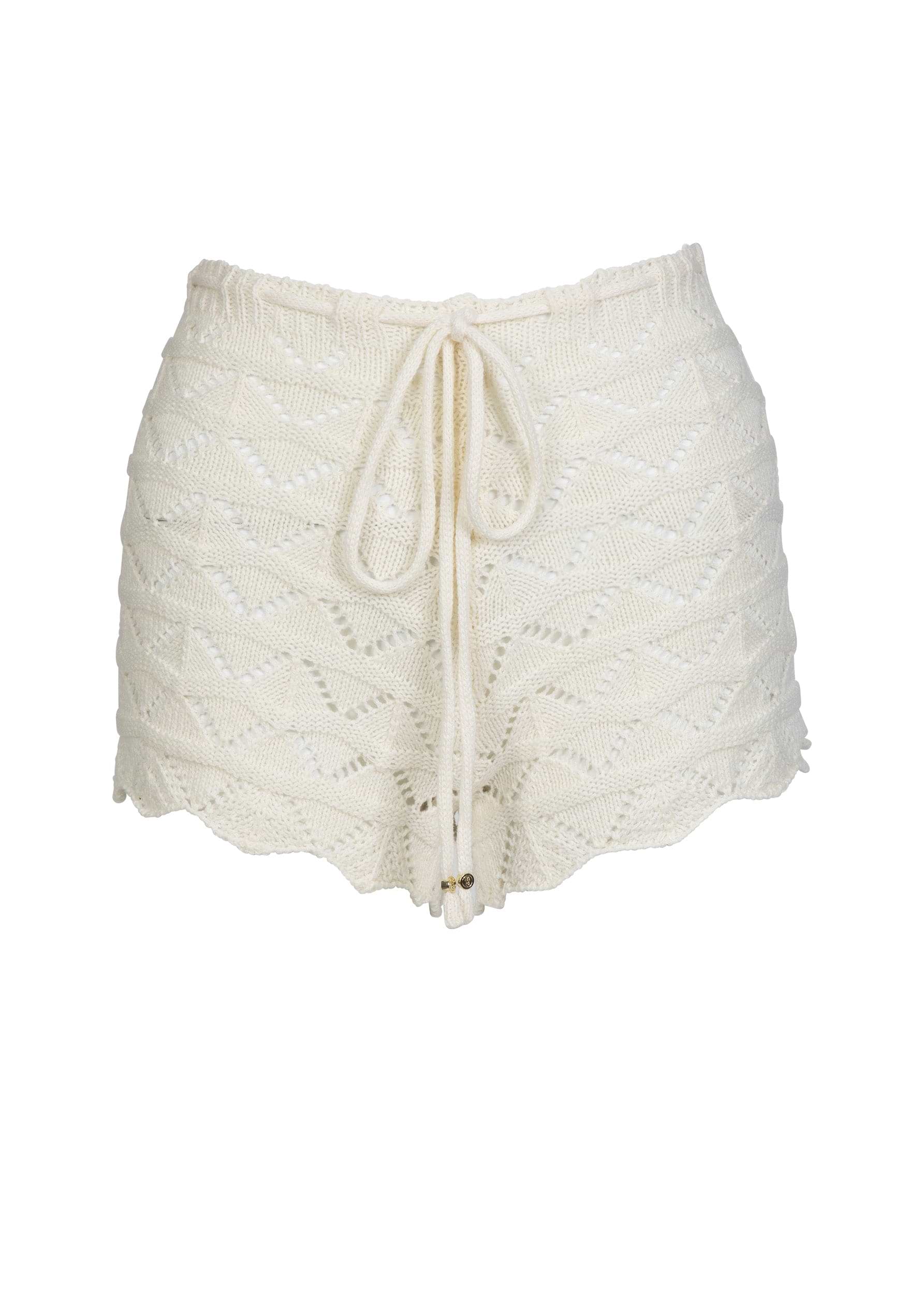 パンツ pretty knit shorts (off white) moose's パンツ pretty knit