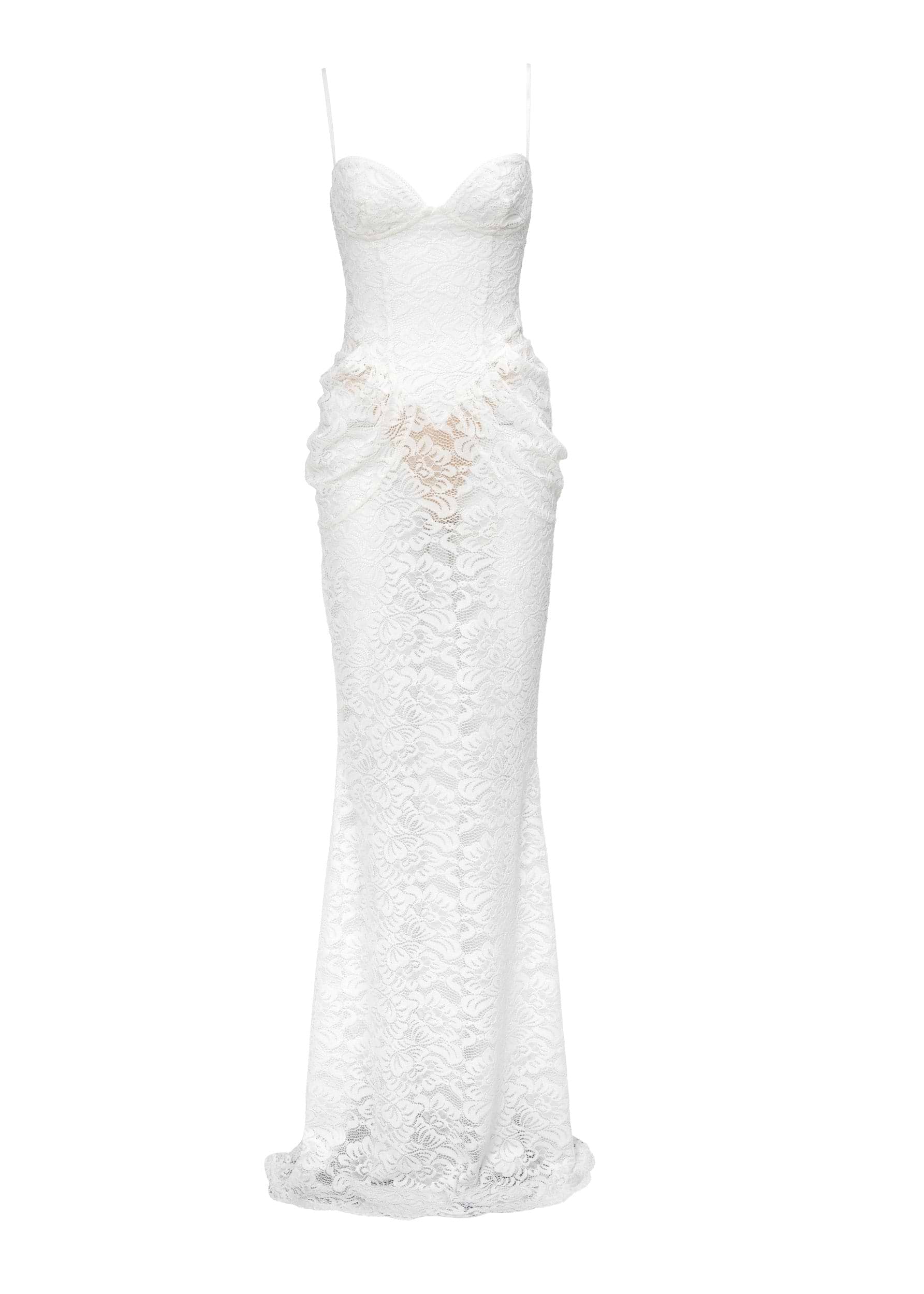 VECNA WHITE LACE - MAXI DRESS Bananhot VECNA WHITE LACE - MAXI DRESS Bananhot