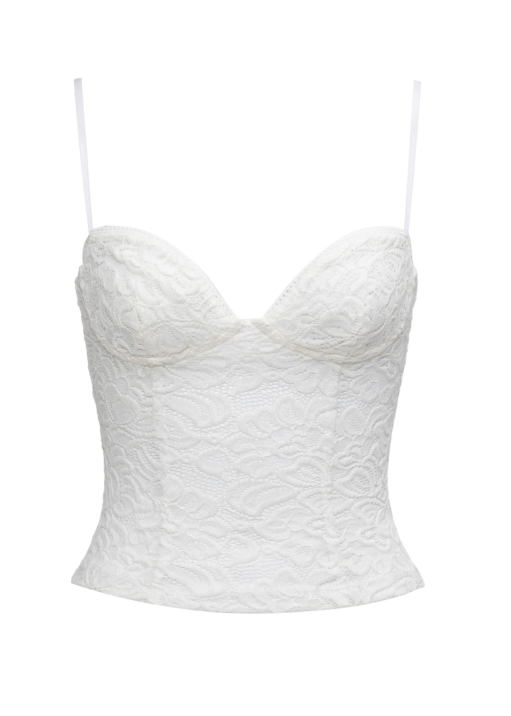 TRISTA WHITE LACE - TOP – Bananhot