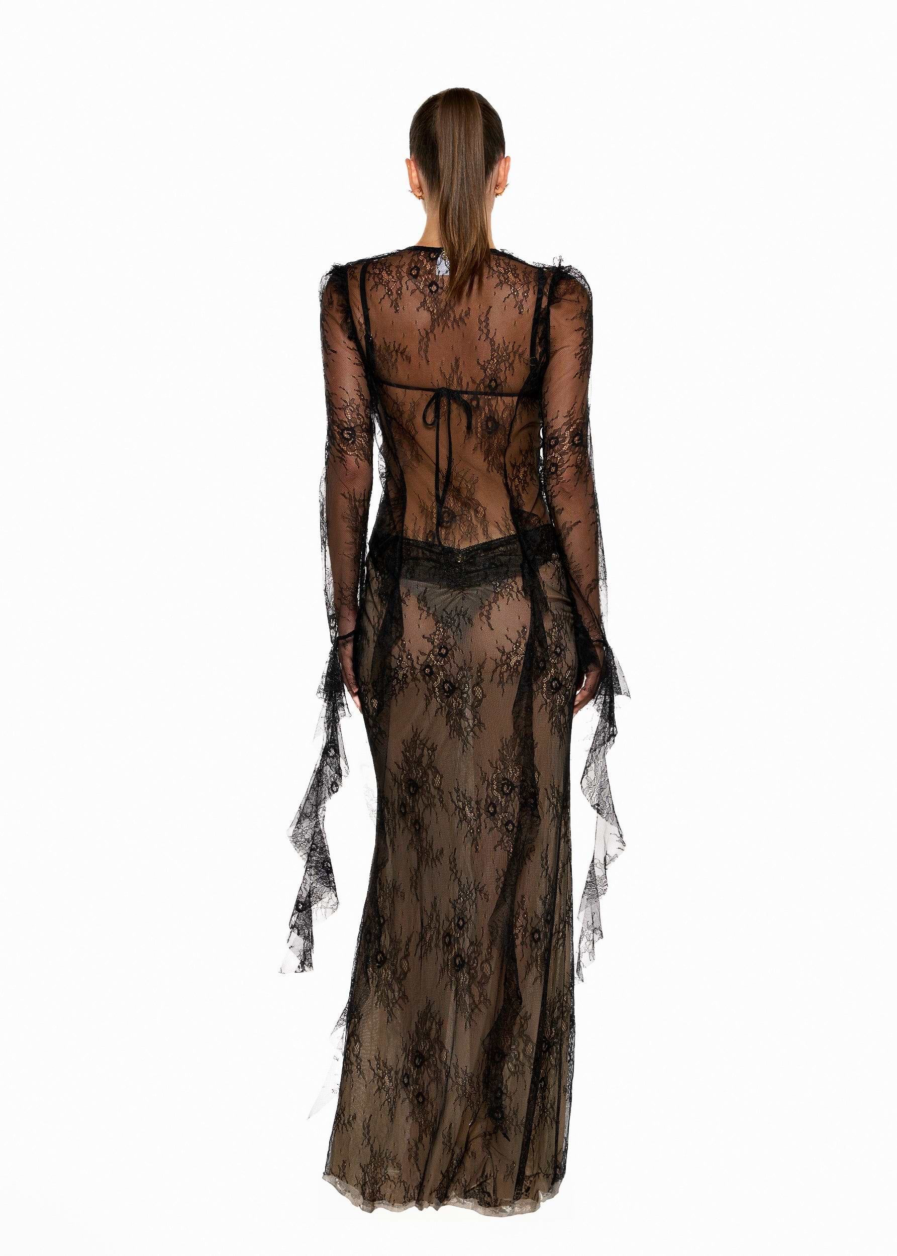 ALANA BLACK LACE - SHIRT – Bananhot