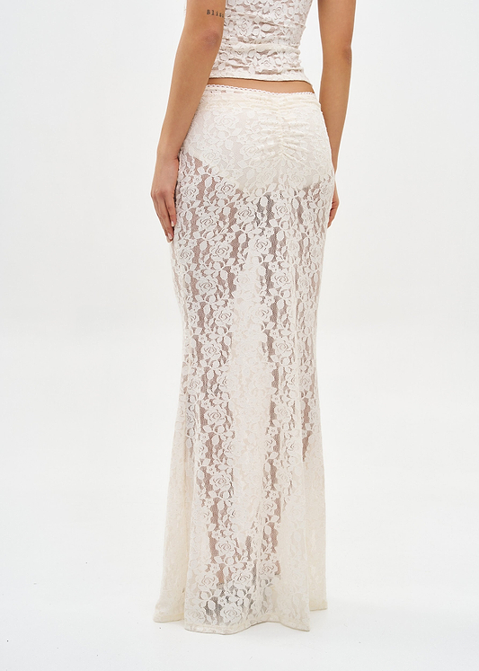 DAISY CREAM LACE - SKIRT