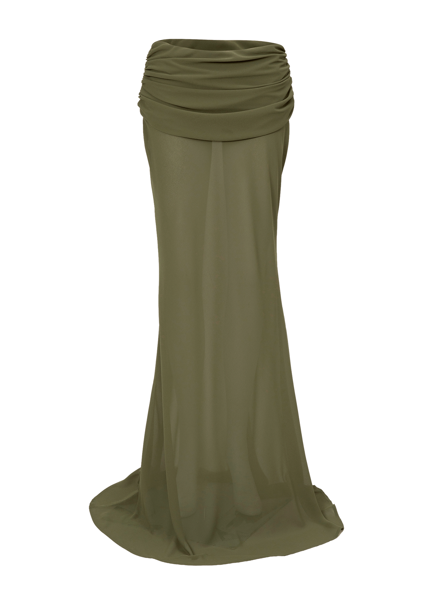 ADELINA OLIVE PERIDOT - MAXI SKIRT