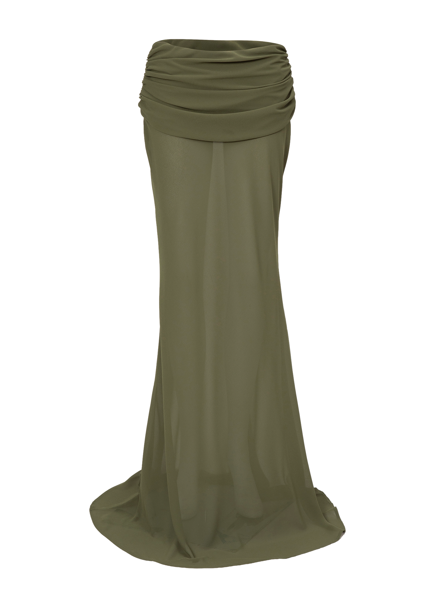 ADELINA OLIVE PERIDOT - MAXI SKIRT