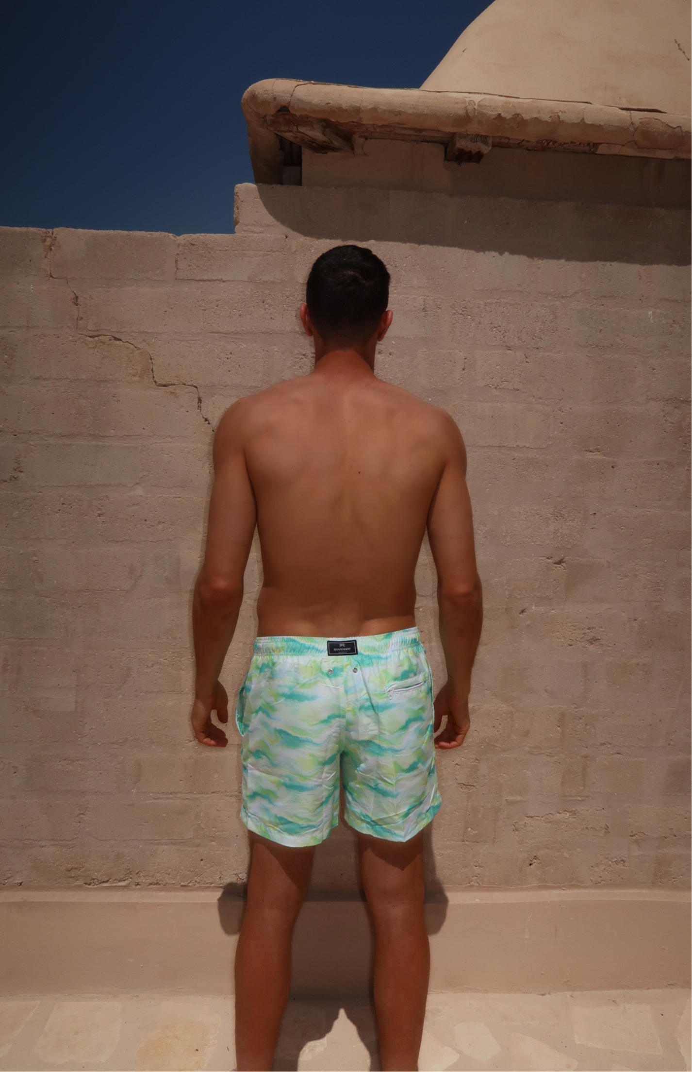 MAN SWIM SHORT - GREEN LAGOON
