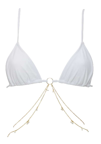 SHINY WHITE CHAIN - TOP