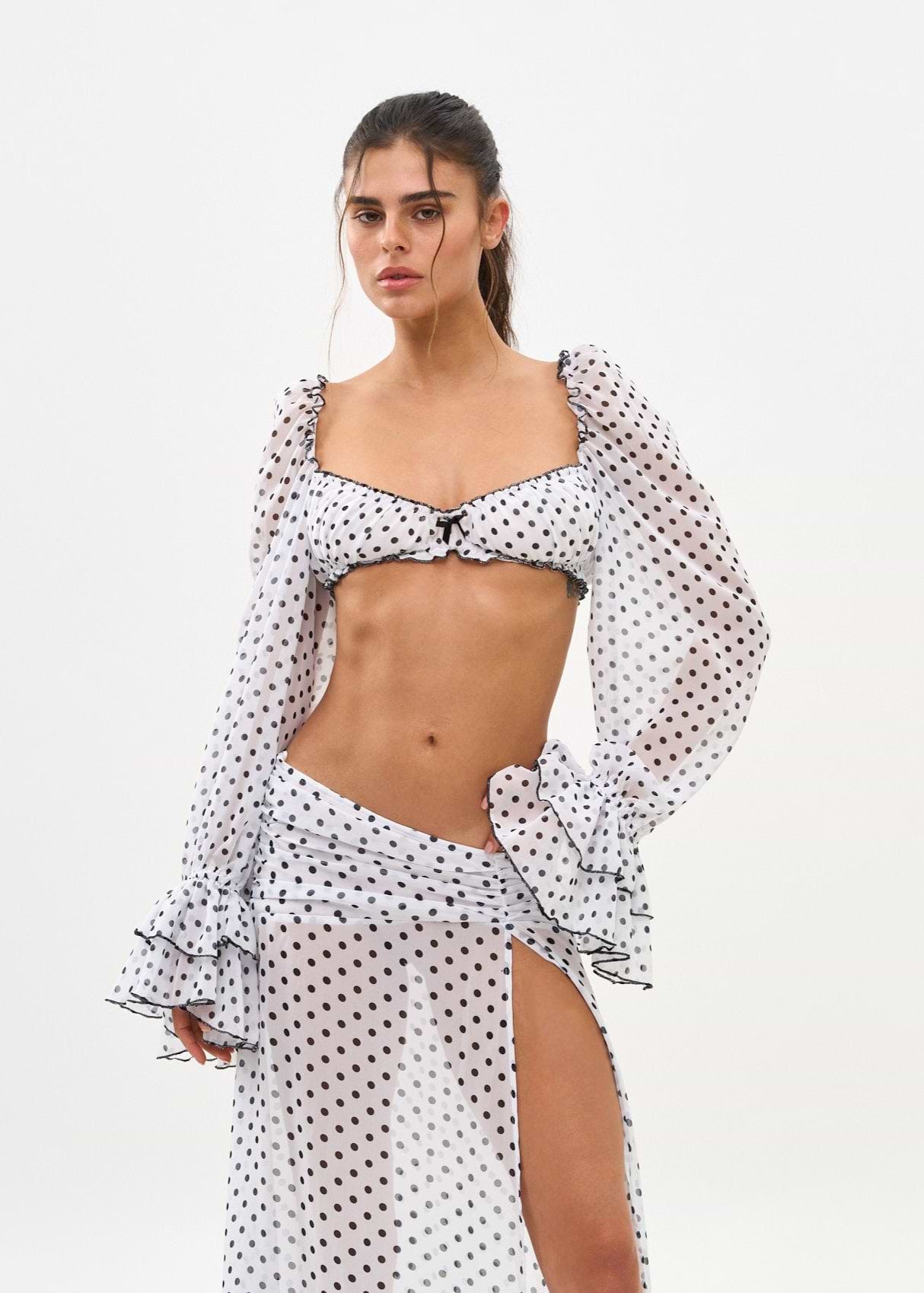 JOSIE WHITE POLKA - SHIRT