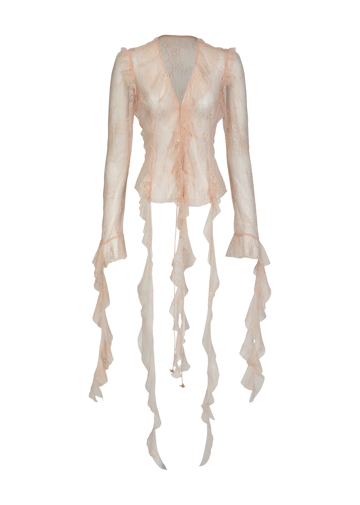 ALANA PEACH LACE - SHIRT