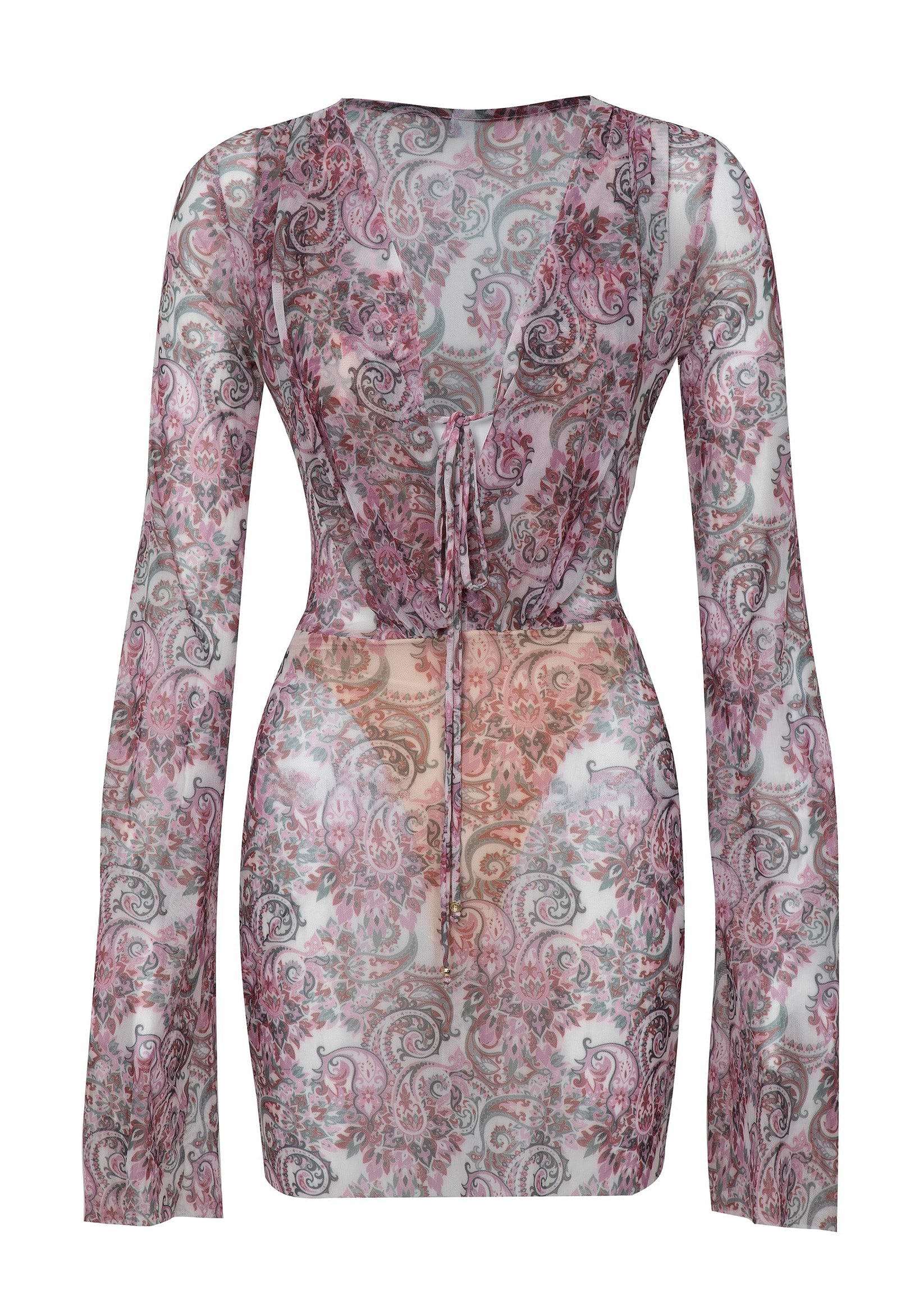 ROSALIE ROCKROSE PAISLEY - MINI DRESS