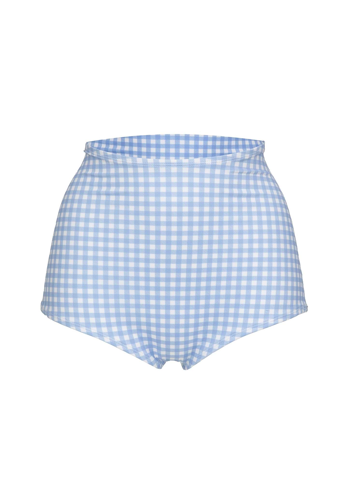 DON LIGHT BLUE GINGHAM - HIGHRISE BOTTOM