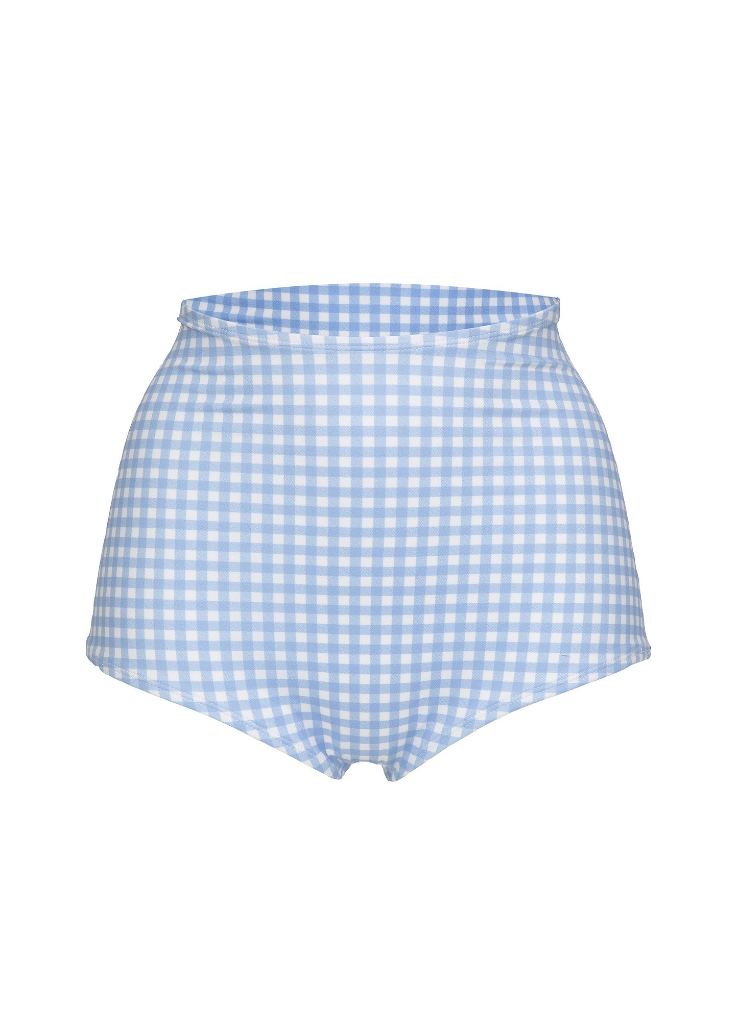 DON LIGHT BLUE GINGHAM - HIGHRISE BOTTOM