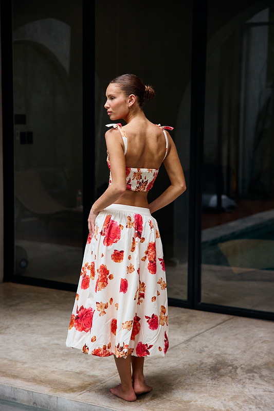 SOLANA ROMANTIC FLOWERS - SKIRT