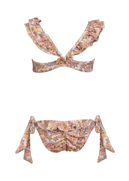 בגדי ים ילדים GIRL LIA BIKINI - PAISLEY BOHO