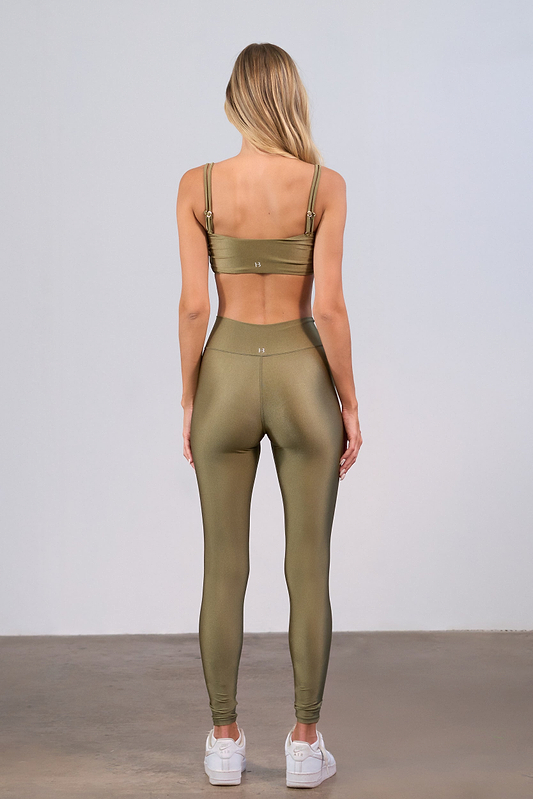NIKA OLIVE GREEN - LEGGING