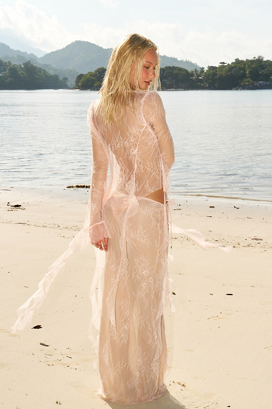 BALENA PEACH LACE - SKIRT