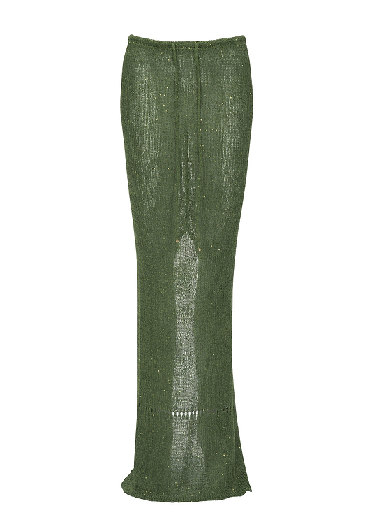 ASTRA GLITTER JUNGLE GREEN - SKIRT