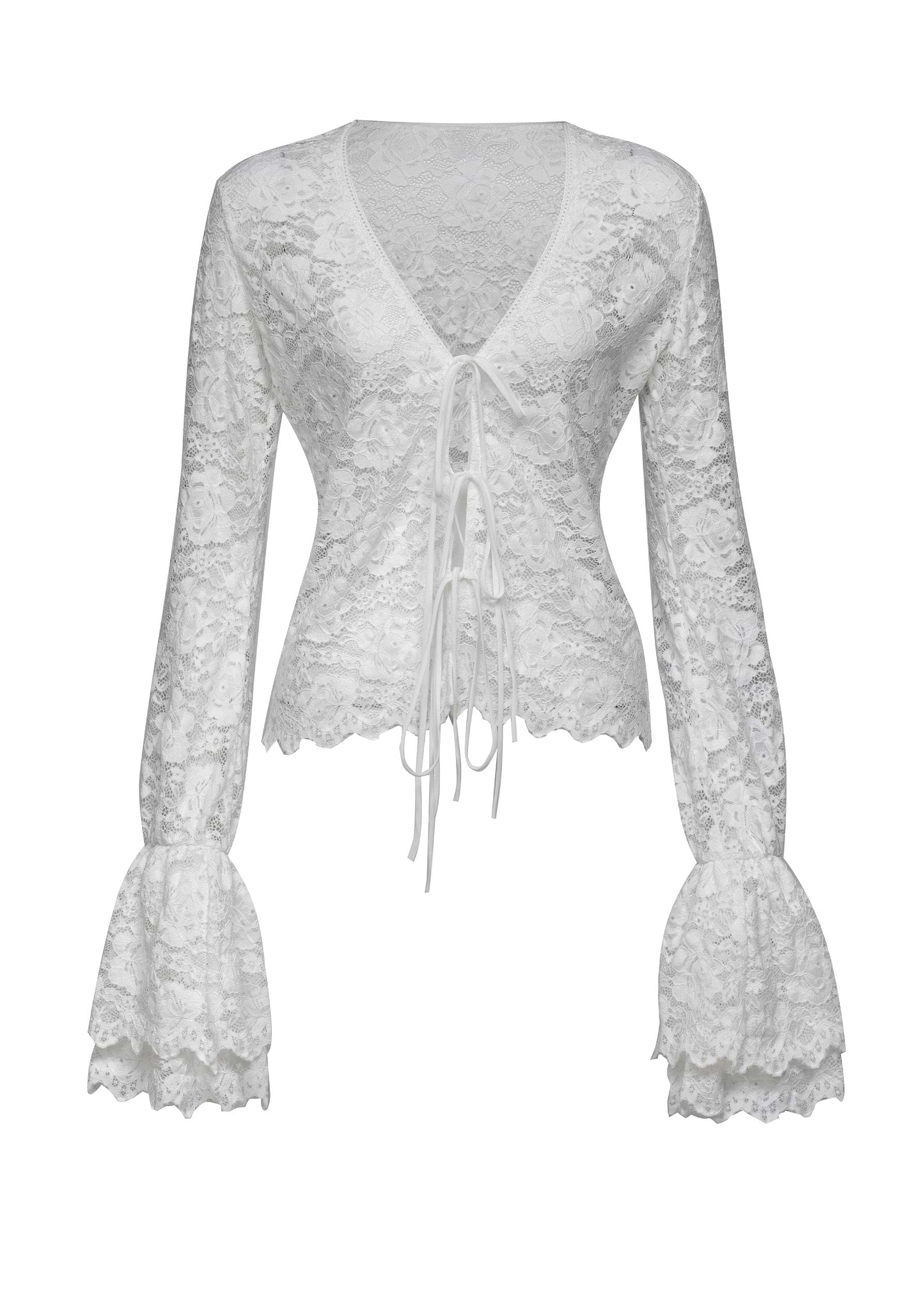 LIBI WHITE LACE - SHIRT