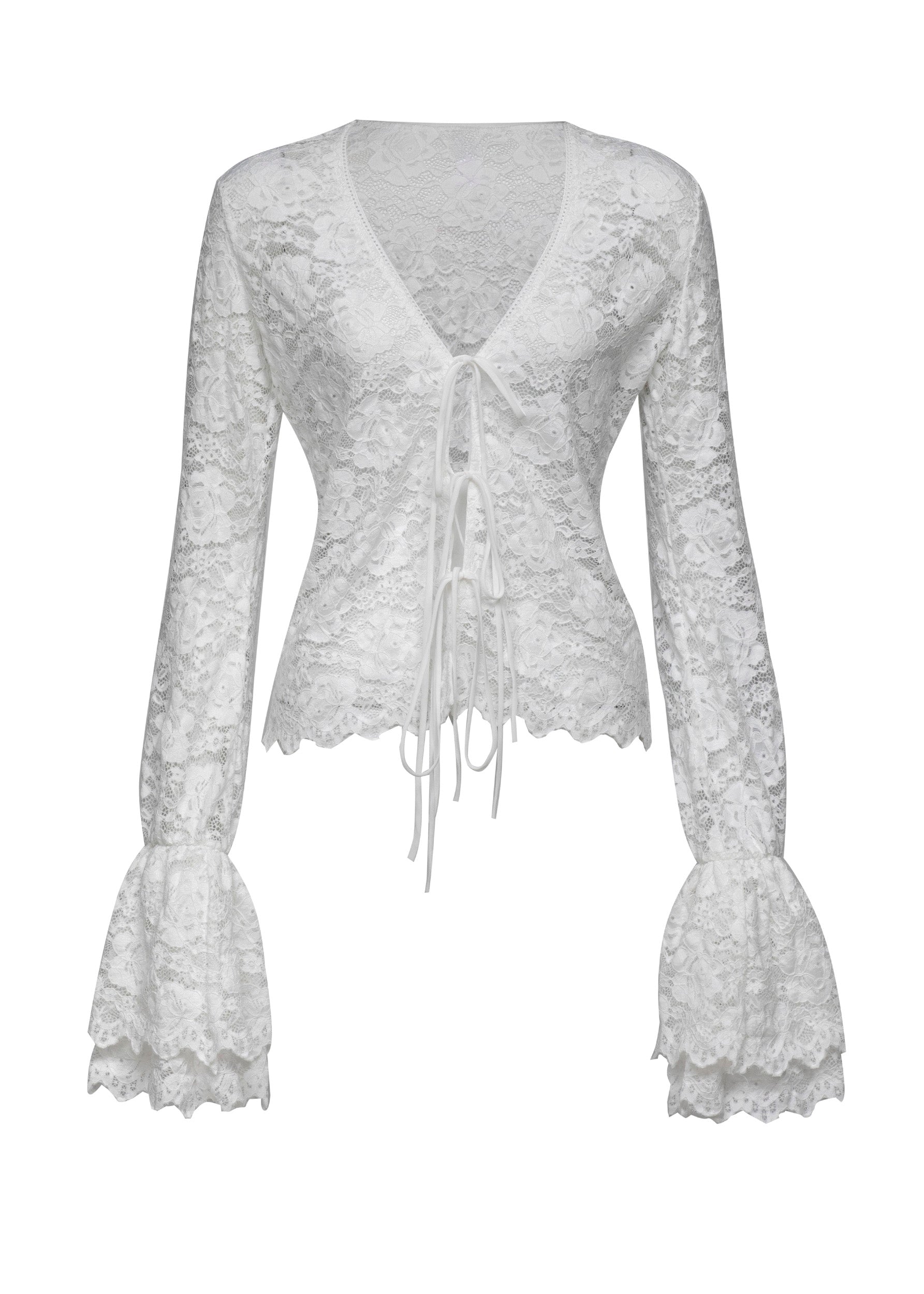 LIBI WHITE LACE - SHIRT