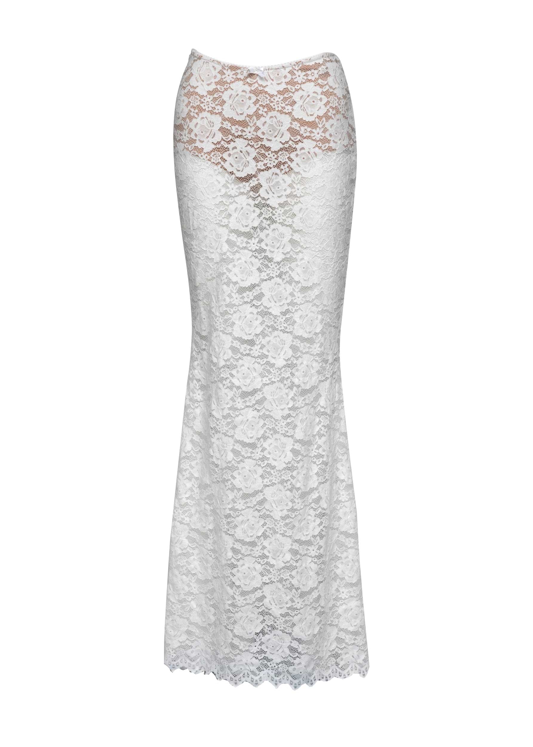LIBI WHITE LACE - SKIRT