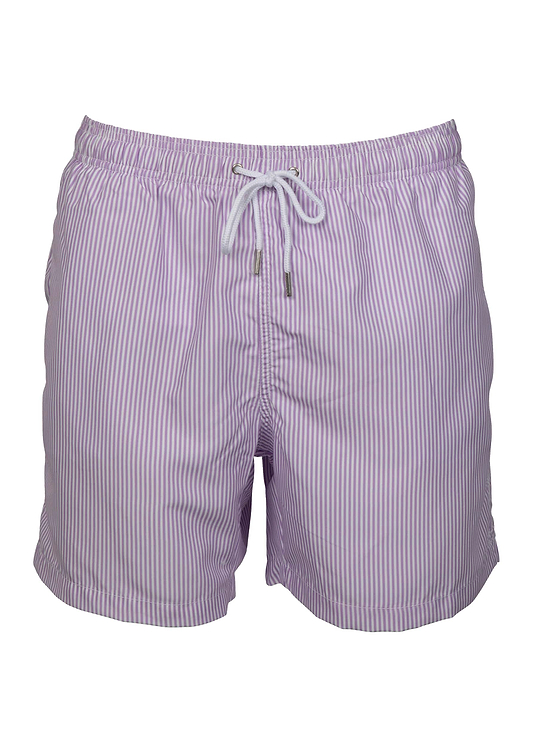 MAN SWIM SHORT - PURPLE STRIPES