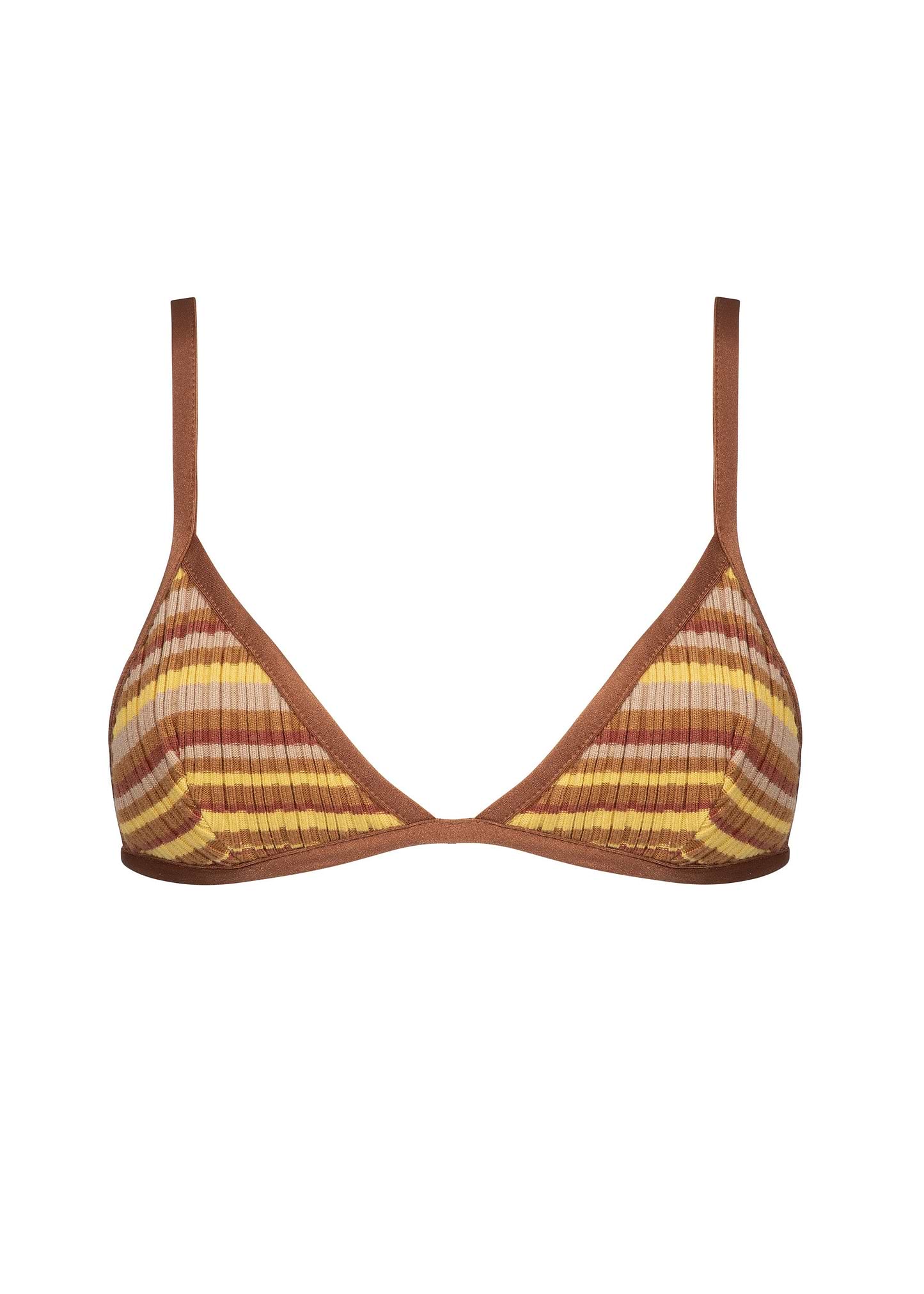 ANN TOFFEE RIB STRIPES - TOP