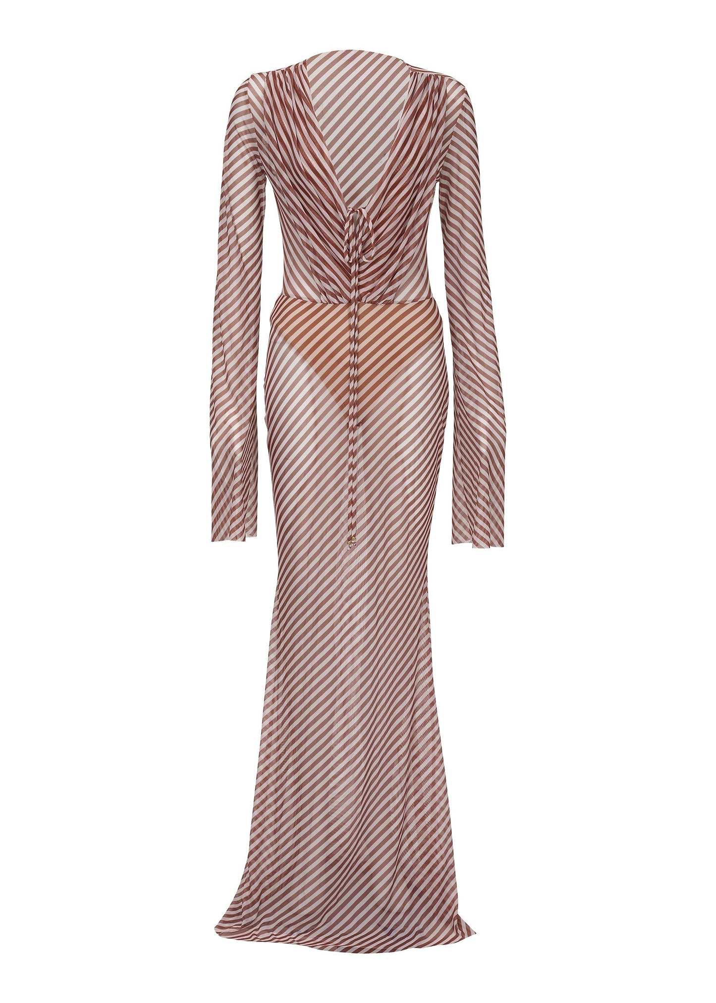 ROSALIE RUSSET STRIPES - MAXI DRESS