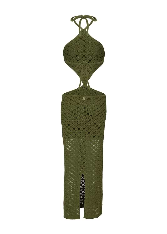 DIAMOND GREEN OLIVE - DRESS