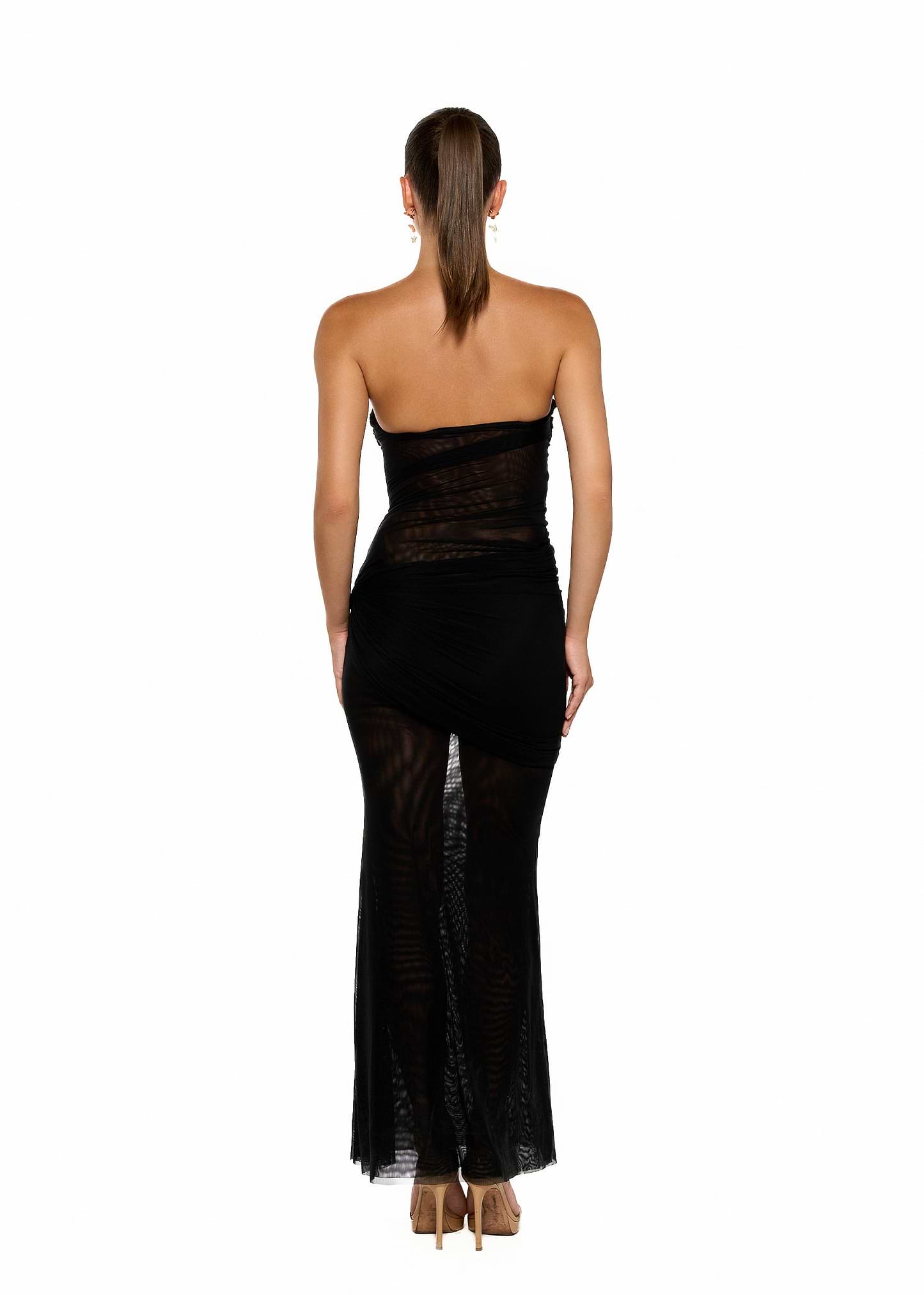 שמלות ערב AQUALINA BLACK - DRESS