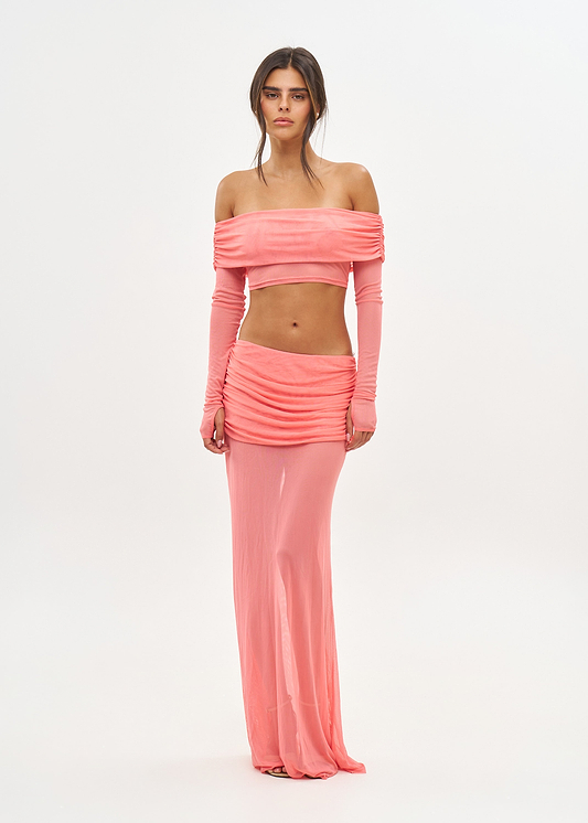 LENA PEACH PINK - SKIRT