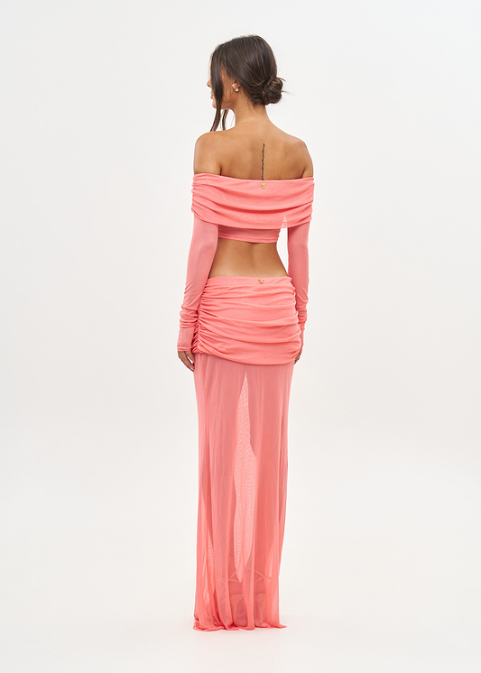 LENA PEACH PINK - SKIRT