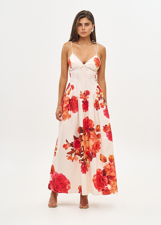 LAVANDA ROMANTIC FLOWERS - DRESS