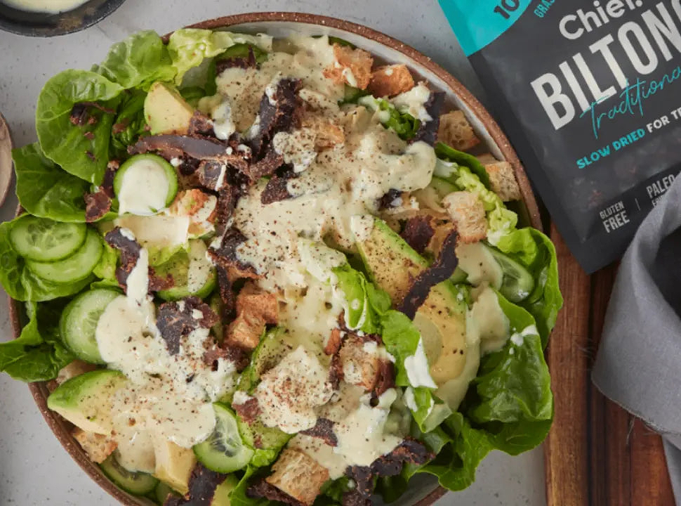 Biltong Caesar Salad - Chief Nutrition