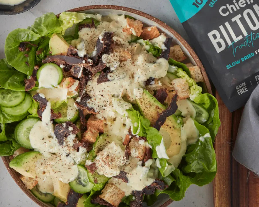 Biltong Caesar Salad - Chief Nutrition