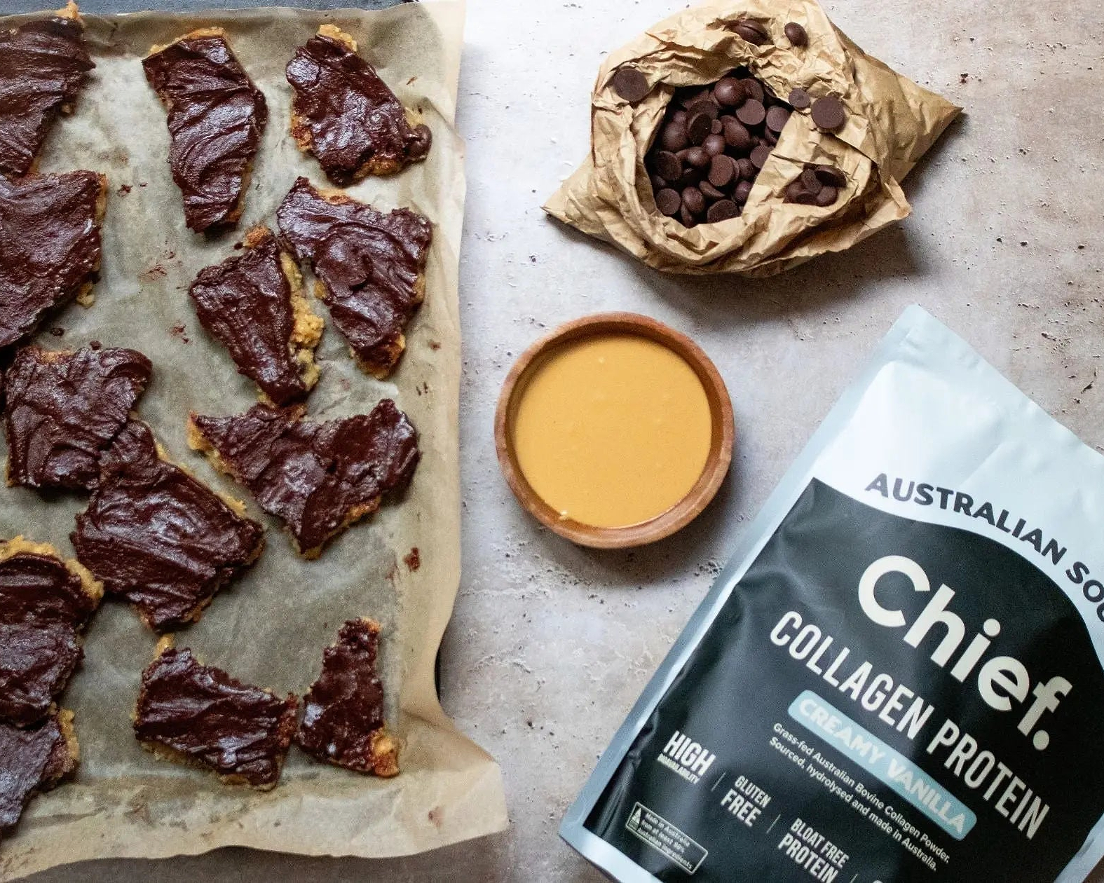 Collagen Cookie Dough Bark - Chief Nutrition
