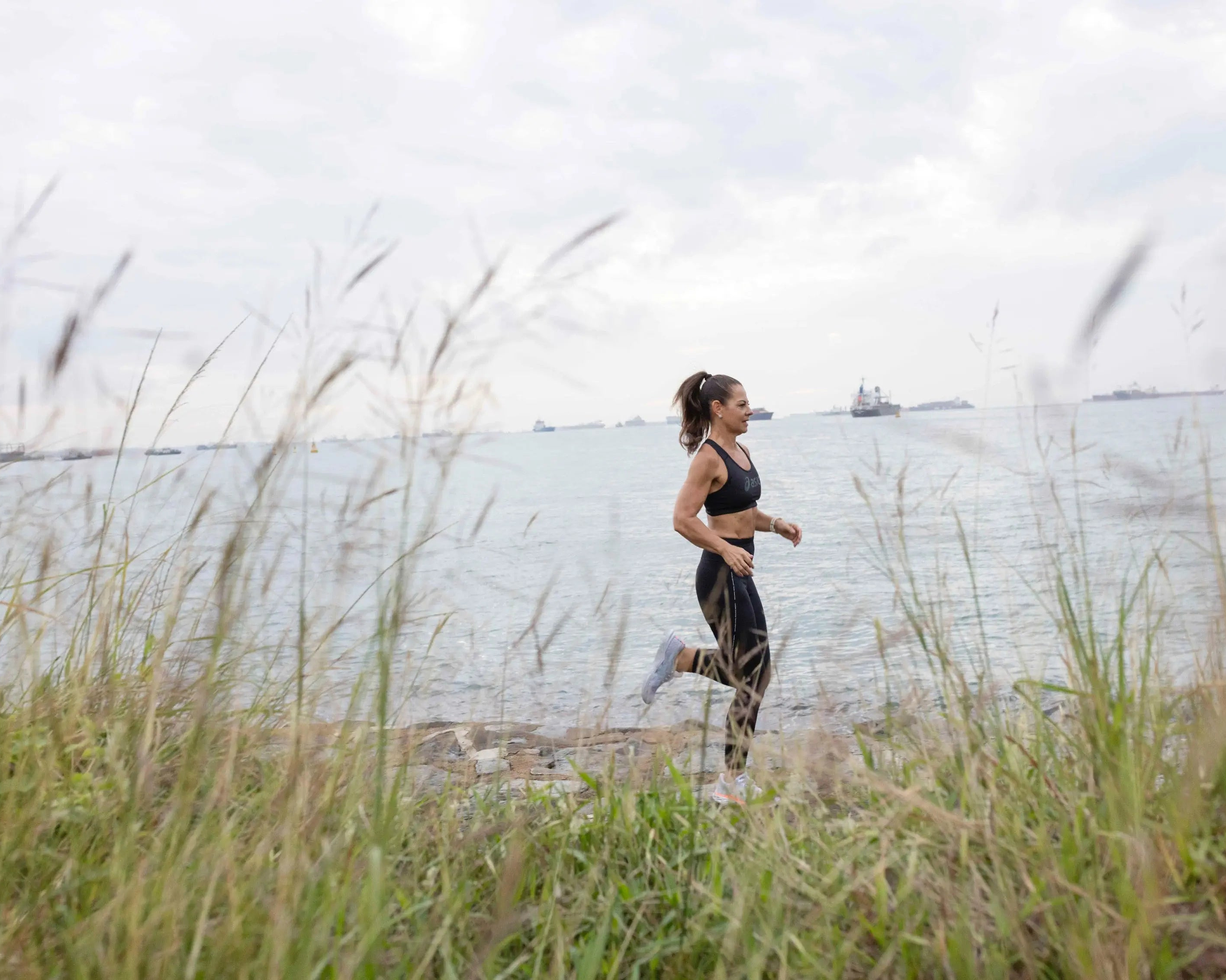 Natalie Dau running outdoors